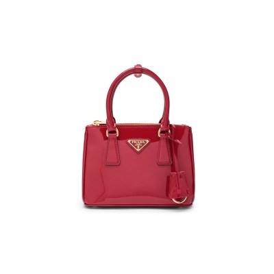 PRADA GALLERIA PATENT LEATHER TOTE BAG 1BA906 (20*15*9.5cm)